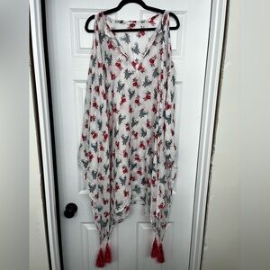 Club Monaco Floral Pineapple Swimsuit Cover Up